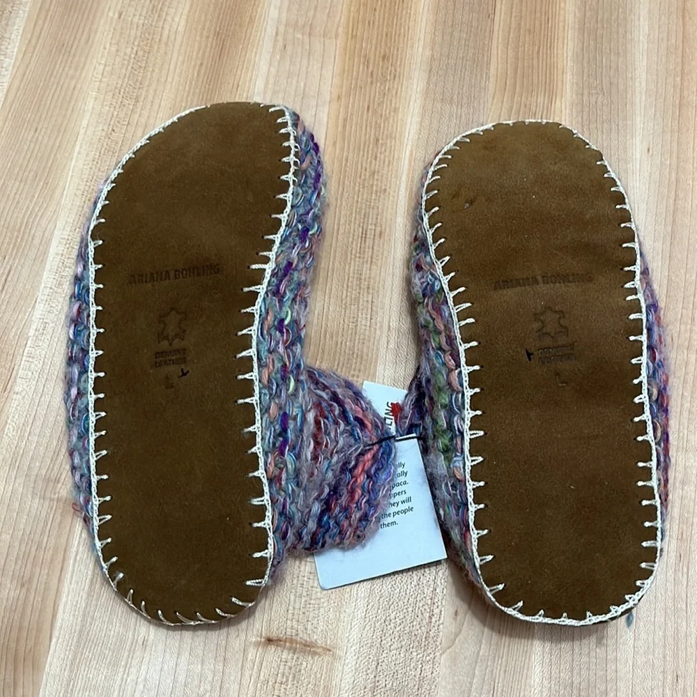 NWT Free People Ariana Bohling Alpaca Slippers size 10-11